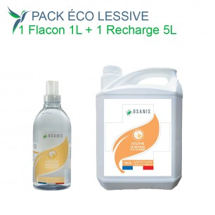 Pack recharge économique lessive biodégradable*