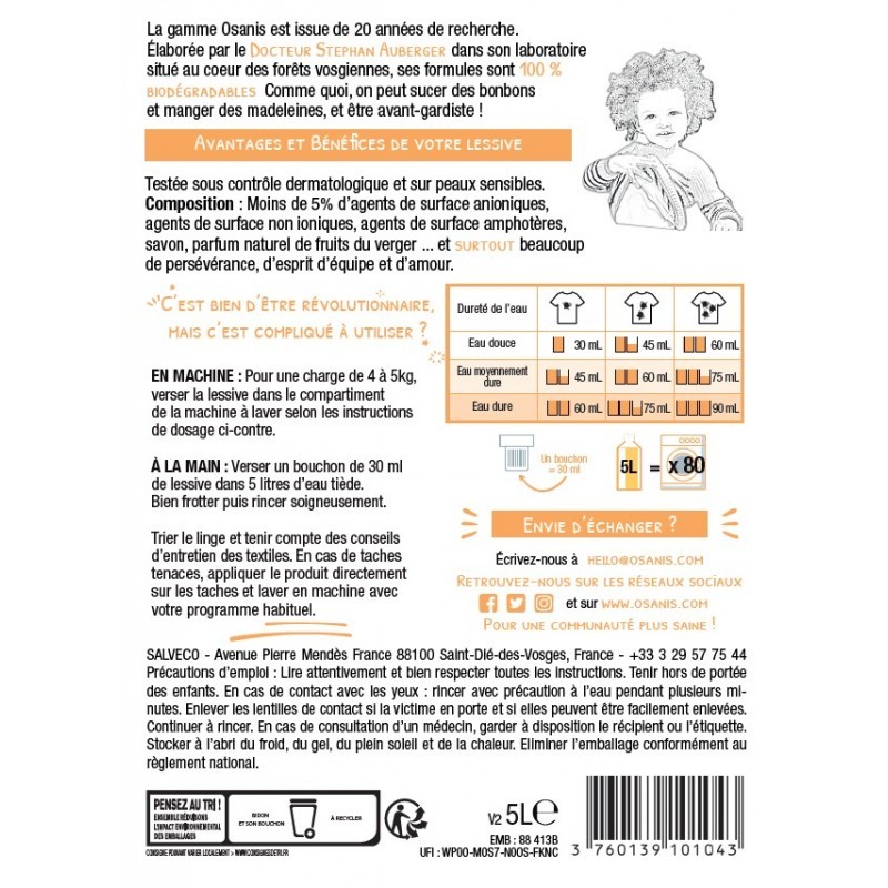 Pack Recharge économique Lessive Biodégradable 